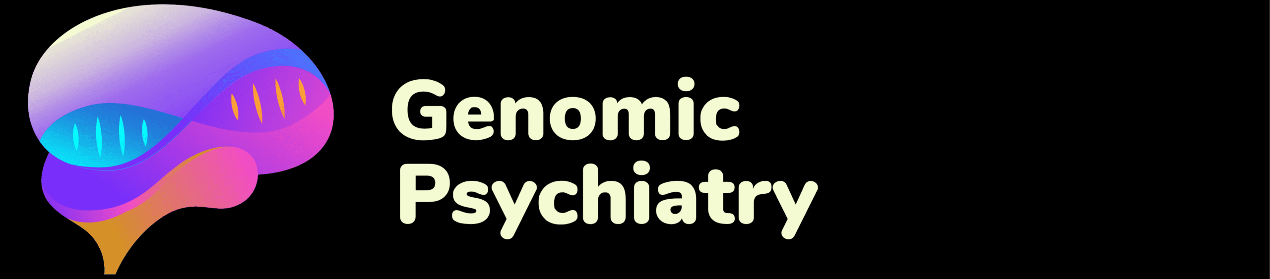 Genomic Psychiatry justified logo black VERY THIN EDITED